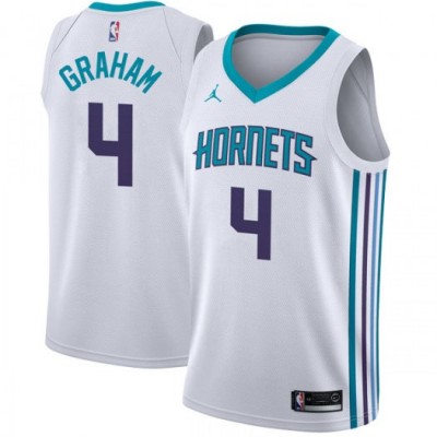 Nike Charlotte Hornets #4 Devonte' Graham White Youth NBA Jordan Swingman Association Edition Jersey
